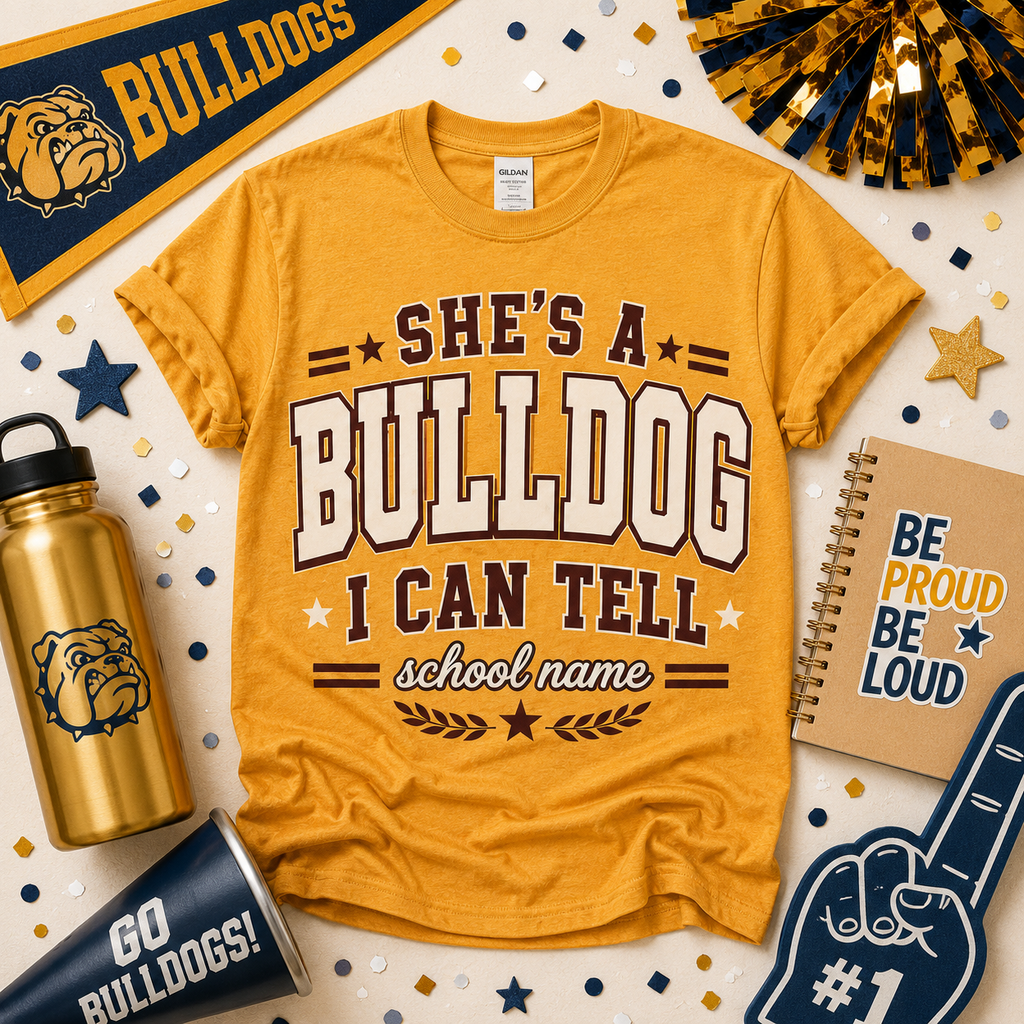 Personalized School Mascot Shirt, Custom She’s A Team Spirit T-Shirt – product image 2