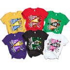 Personalized Vintage School Spirit T-Shirt, Custom Pennant Family Gift