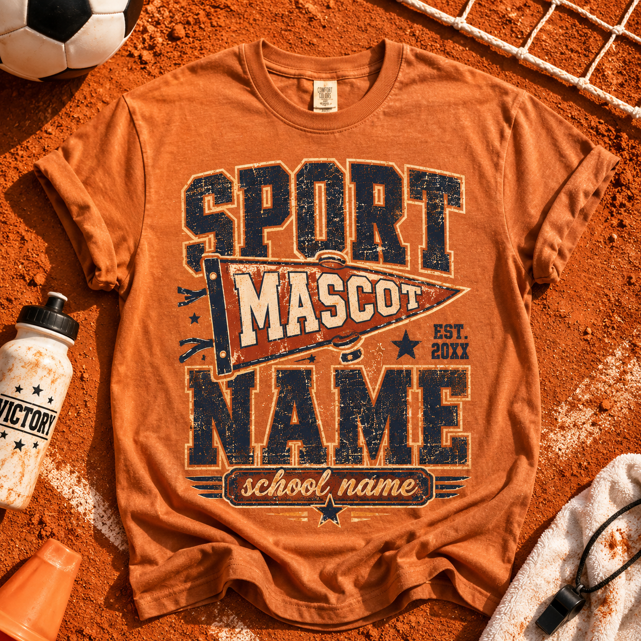 Personalized Sports Mascot Shirt, Custom School Team Spirit T-Shirt – product image 5