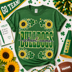 Personalized Floral School Mascot Shirt, Custom Team Spirit T-Shirt – product image 2