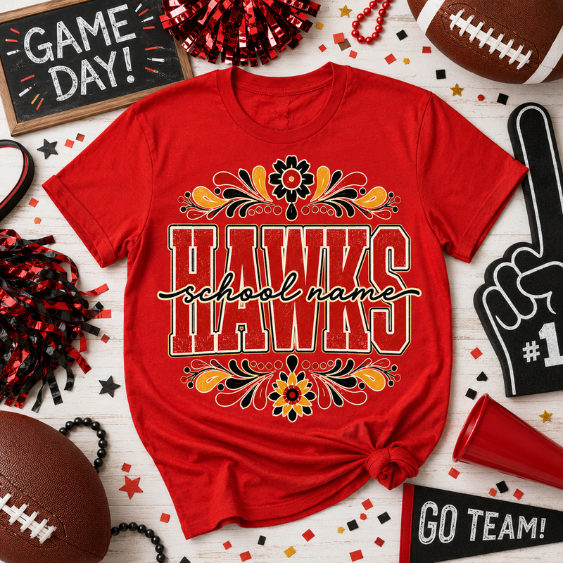 Personalized School Spirit Shirt, Custom Mascot Team T-Shirt – product image 2