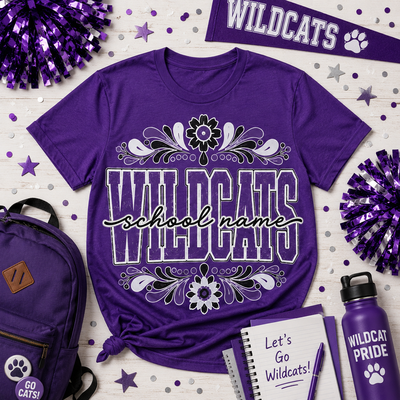 Personalized School Spirit Shirt, Custom Mascot Team T-Shirt – product image 3