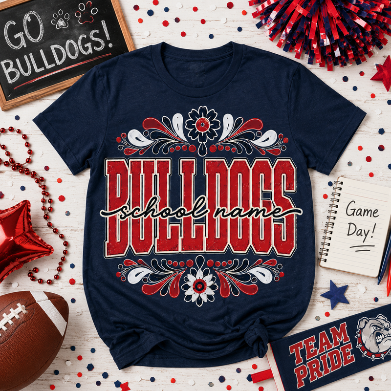 Personalized School Spirit Shirt, Custom Mascot Team T-Shirt – product image 4