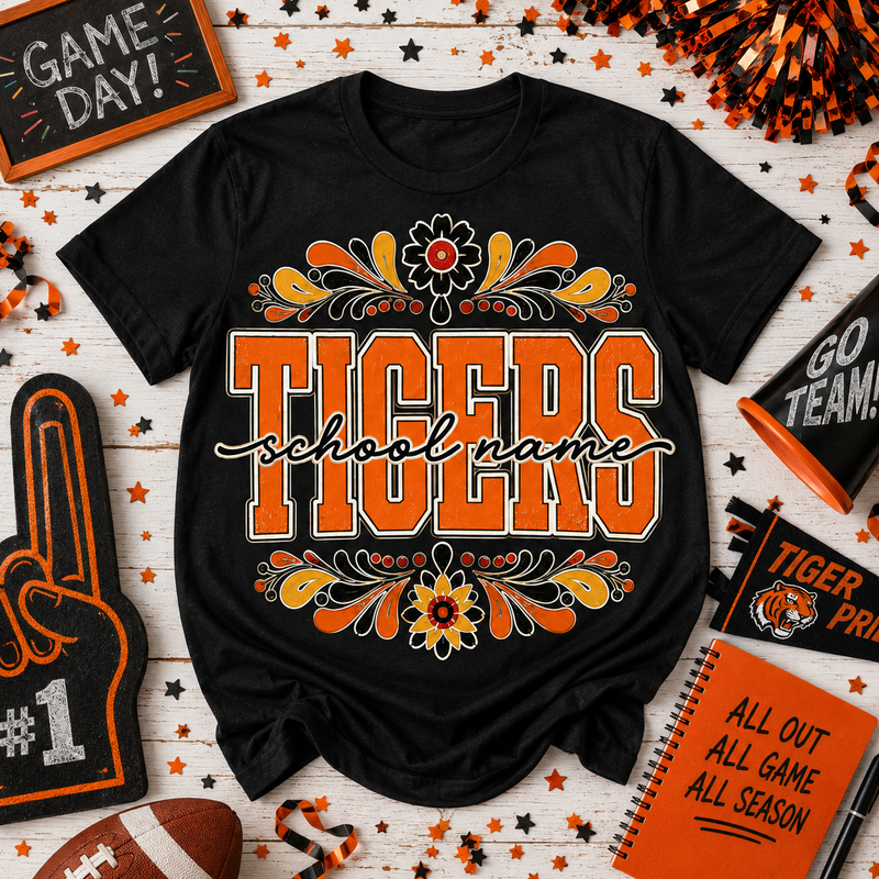 Personalized School Spirit Shirt, Custom Mascot Team T-Shirt – product image 5