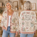 Personalized Teacher Cardigan, Custom School Educator Sweater – product image 1