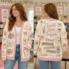 Personalized Teacher Cardigan, Thoughtful Educator Appreciation Gift Sweater – product image 2