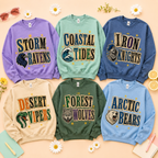 College Mascot Crewneck Sweatshirt, School Spirit Team Pullover – product image 2
