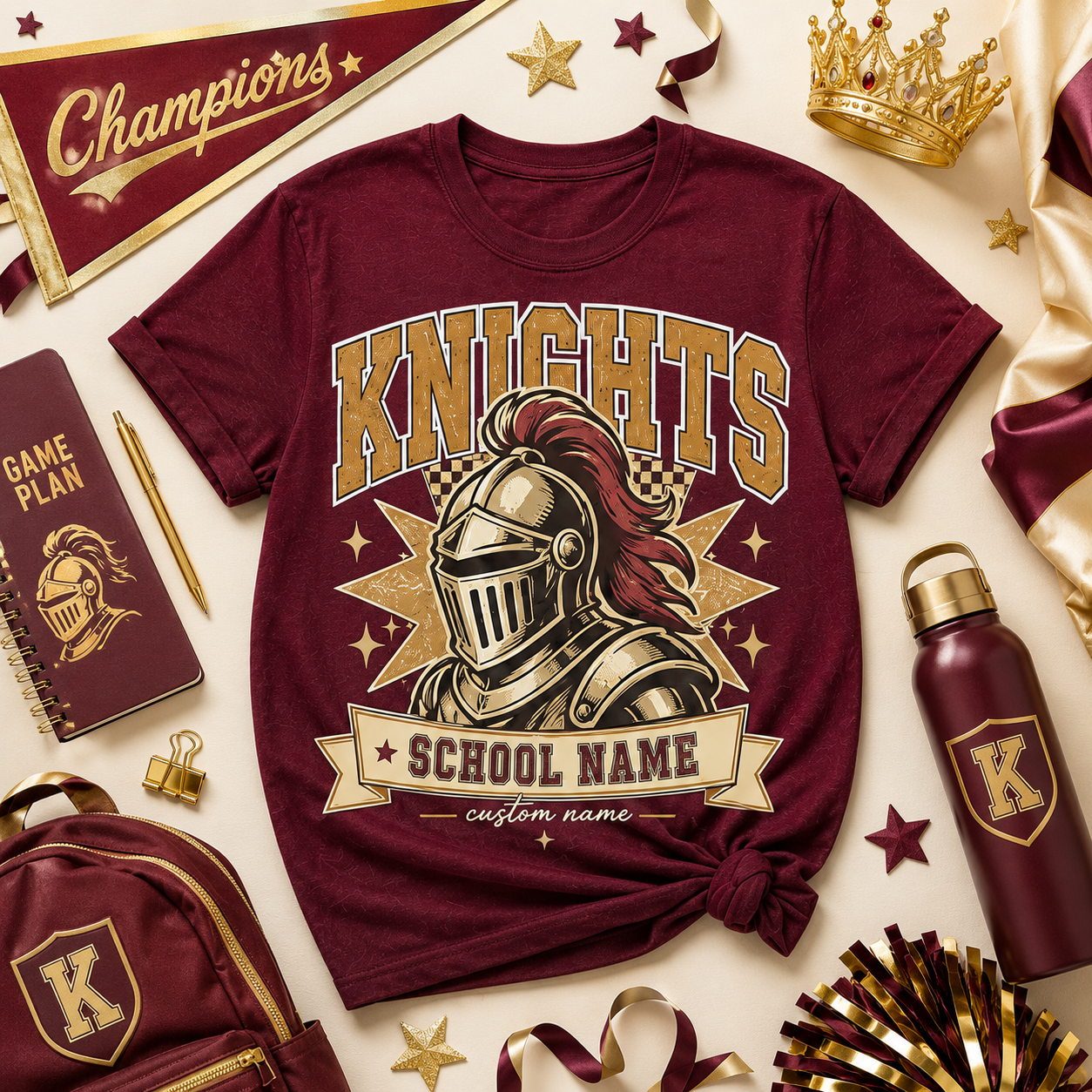 Personalized School Mascot Shirt, Custom Team Spirit T-Shirt – product image 4