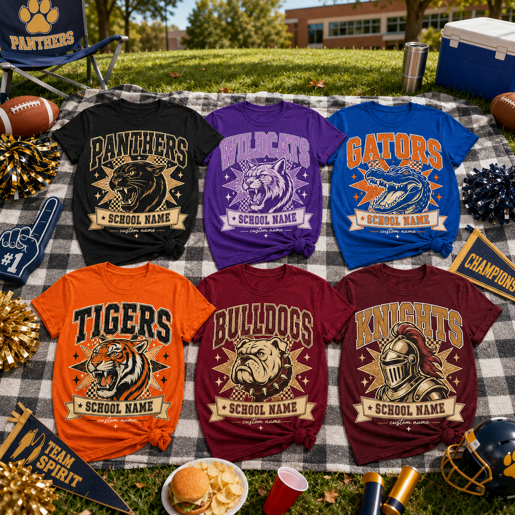 Personalized School Mascot Shirt, Custom Team Spirit T-Shirt – product image 3