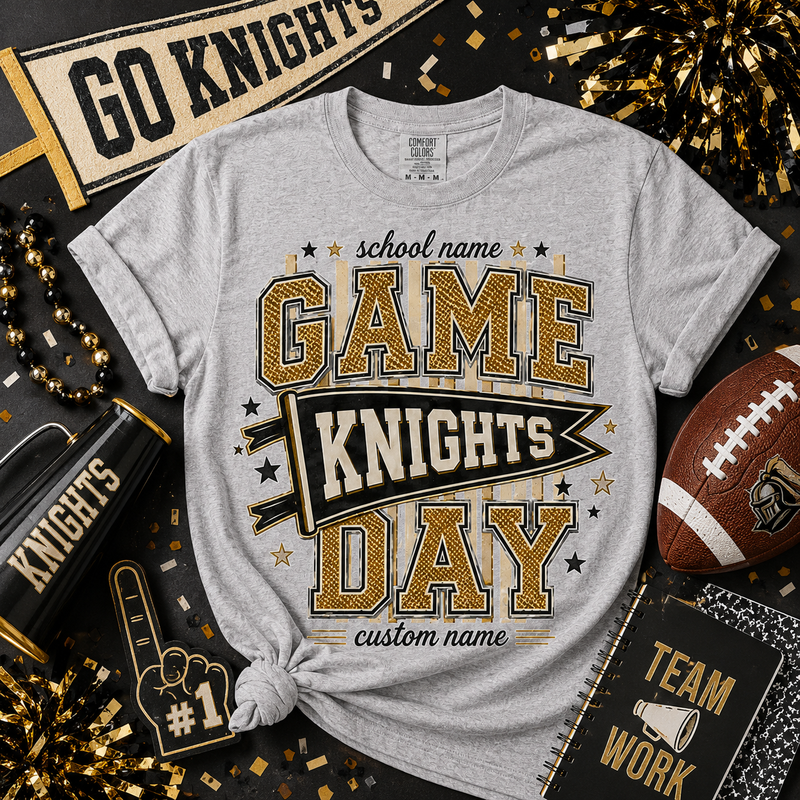 Personalized Game Day Shirt, Custom School Mascot Team T-Shirt – product image 2