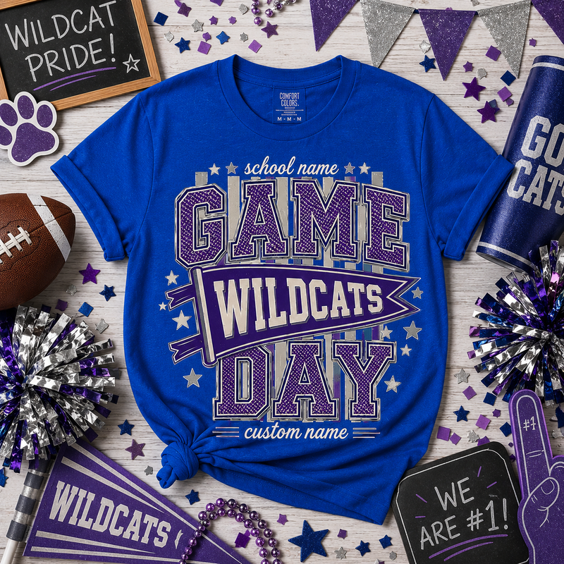Personalized Game Day Shirt, Custom School Mascot Team T-Shirt – product image 3