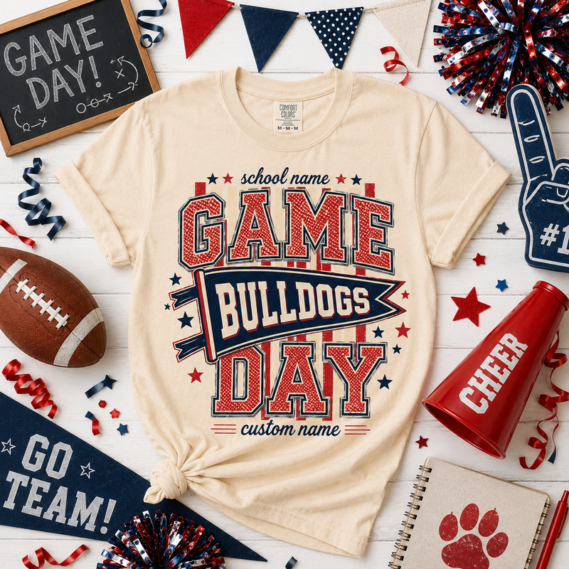 Personalized Game Day Shirt, Custom School Mascot Team T-Shirt – product image 6