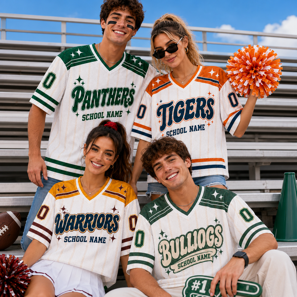 Personalized Football Jersey, Custom School Mascot Team Spirit Jersey, Game Day Shirt – product image 2