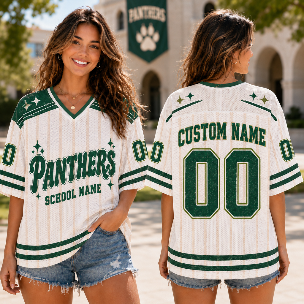 Personalized Football Jersey, Custom School Mascot Team Spirit Jersey, Game Day Shirt – product image 3
