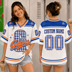 Personalized Football Jersey, Custom School Initial Mascot Team Spirit Jersey – product image 3