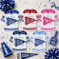 Personalized Football Jersey, Custom School Pennant Team Spirit Jersey
