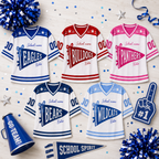 Personalized Football Jersey, Custom School Pennant Team Spirit Jersey