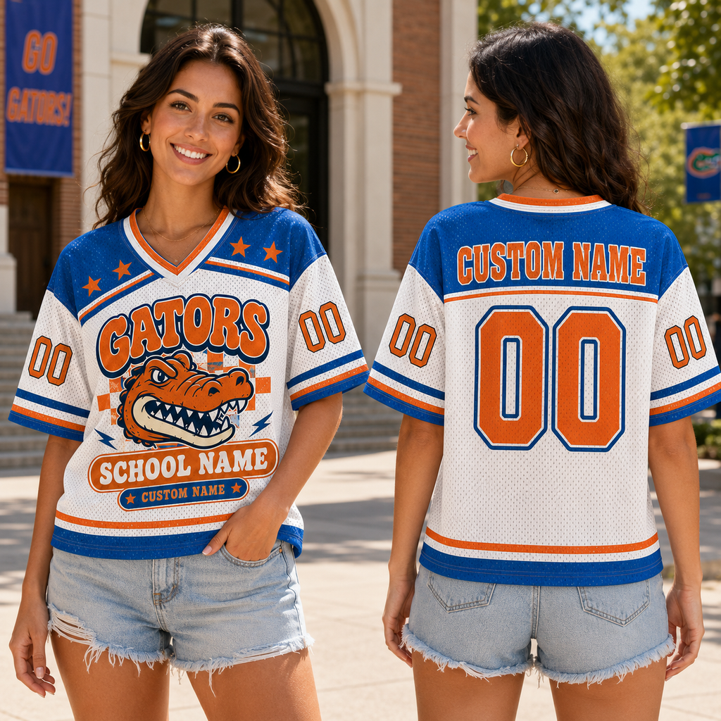 Personalized Football Jersey, Custom School Mascot Team Jersey – product image 4