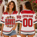 Personalized Vintage Football Jersey, Custom Floral School Mascot Team Spirit Jersey
