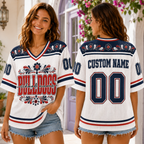 Personalized Vintage Football Jersey, Custom Floral School Mascot Team Spirit Jersey – product image 2