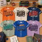 Personalized Baseball Jersey, Custom School Mascot Spirit Shirt