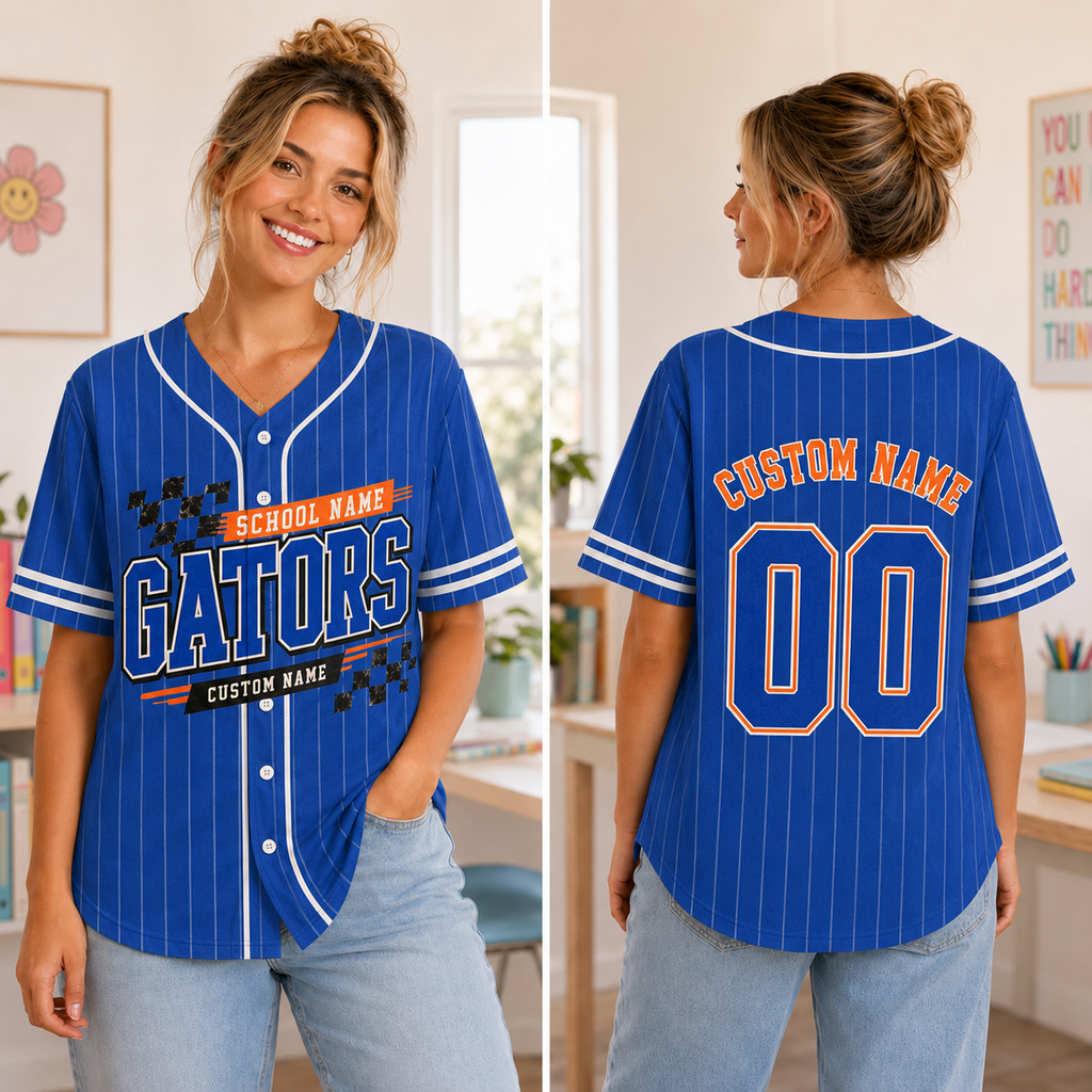 Personalized Baseball Jersey, Custom School Mascot Spirit Shirt – product image 3