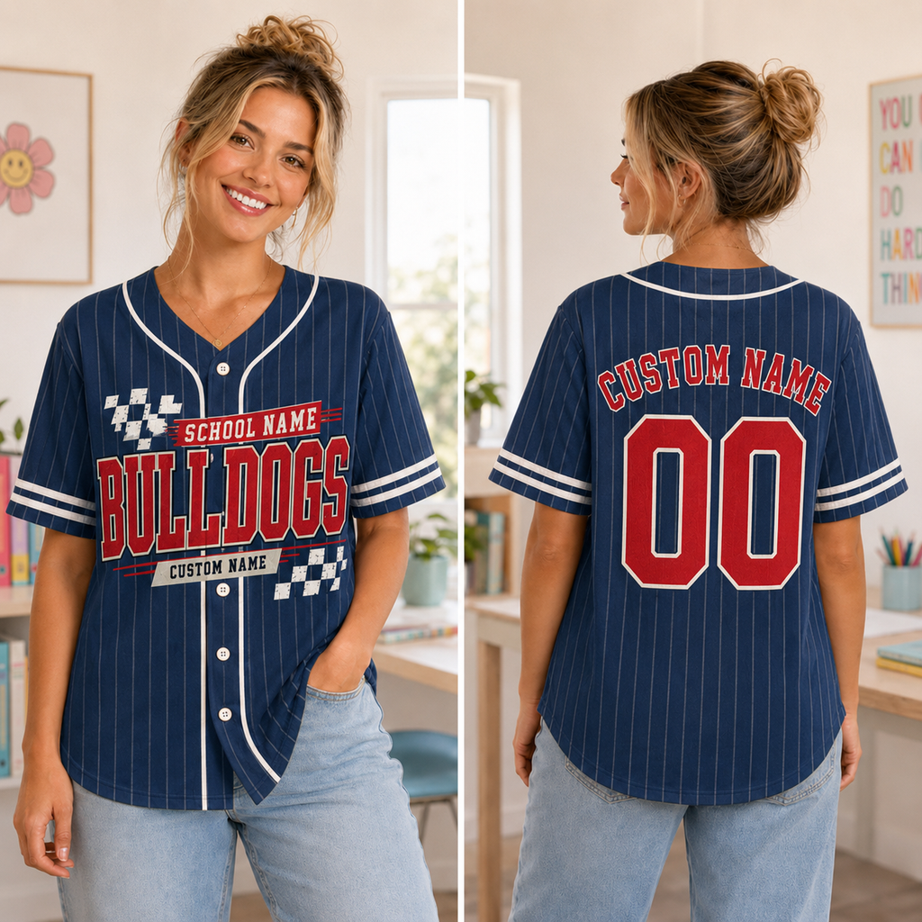 Personalized Baseball Jersey, Custom School Mascot Spirit Shirt – product image 5