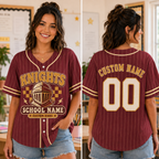 Personalized School Mascot Baseball Jersey, Custom School Spirit Shirt – product image 6