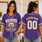 Personalized School Mascot Baseball Jersey, Custom School Spirit Shirt – product image 2