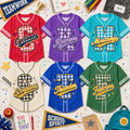 Personalized School Initial Baseball Jersey, Custom Team Spirit Shirt