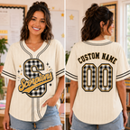 Personalized School Initial Baseball Jersey, Custom Team Spirit Shirt – product image 5