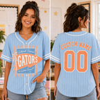 Personalized School Pennant Baseball Jersey, Custom Mascot Spirit Shirt – product image 3