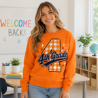 Custom Plaid School Grade Sweatshirt, Personalized Teacher Crewneck – product image 4