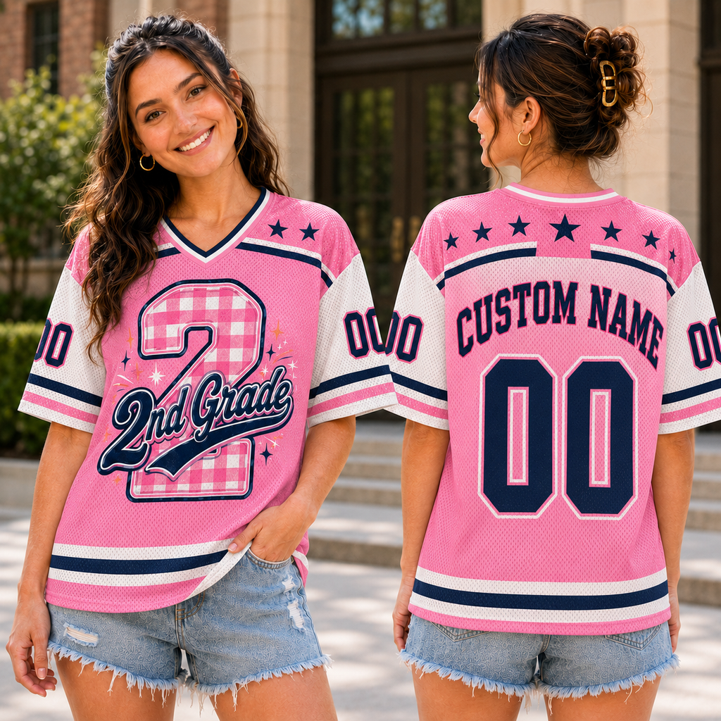Teacher Football Jersey, Kindergarten to 5th Grade School Spirit Shirt – product image 3