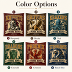 Personalized Checkered Mascot Throw Blanket, Custom Campus Pride Fan Gift