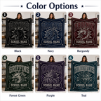 Custom Checkered Spirit Fleece Blanket, Game Day Stadium Throw