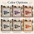 Custom Patchwork College Fleece Blanket, Cute Bow School Spirit Throw