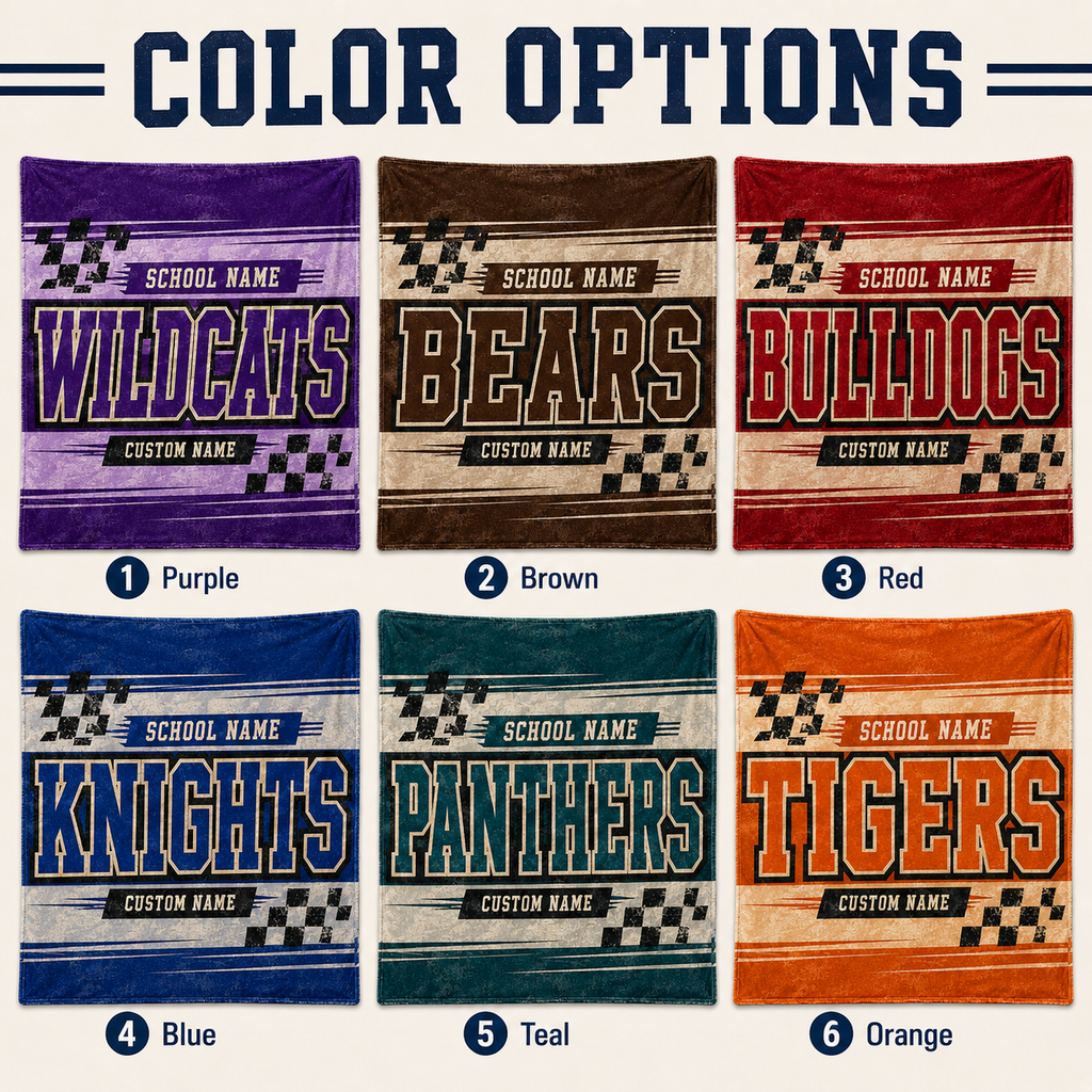 Personalized Collegiate Shield Fleece Blanket, Game Day Stadium Throw