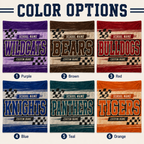 Personalized Collegiate Shield Fleece Blanket, Game Day Stadium Throw