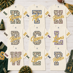 Personalized Camo Varsity Letter T-Shirt, Family School Spirit Gift