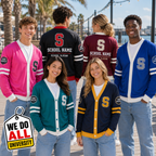 Custom School Varsity Cardigan, Personalized College Mascot Spirit Sweater – product image 2