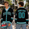 Personalized Mascot Varsity Cardigan, Custom School Spirit Gift Sweater – product image 1