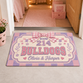Personalized Dorm Room Doormat, Custom School Mascot Welcome Mat