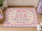 Personalized Dorm Room Doormat, Custom School Spirit Welcome Mat