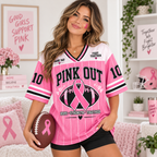 Pink Out Football Jersey, Breast Cancer Supporter Squad Tribute Gift - product image 3