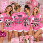 Pink Out Football Jersey, Breast Cancer Supporter Team Tribute Gift - product image 3