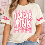 Custom Breast Cancer Awareness T-Shirt, Pink Out Supporter Gift- product image 5