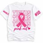 Custom Pink Out Support T-Shirt, Breast Cancer Awareness Gift
