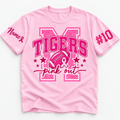 Custom Mascot Pink Out T-Shirt, Breast Cancer Awareness Supporter Gift