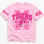 Custom Mascot Pink Out T-Shirt, Breast Cancer Awareness Supporter Gift